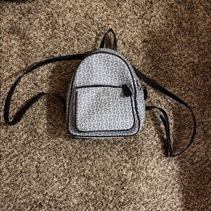 Guess Monogram Black and Gray Backpack